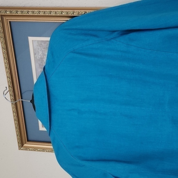 100% Irish Linen Talbots Blazer Jacket Contemporary Career Office Formal Dressy - Picture 11 of 16